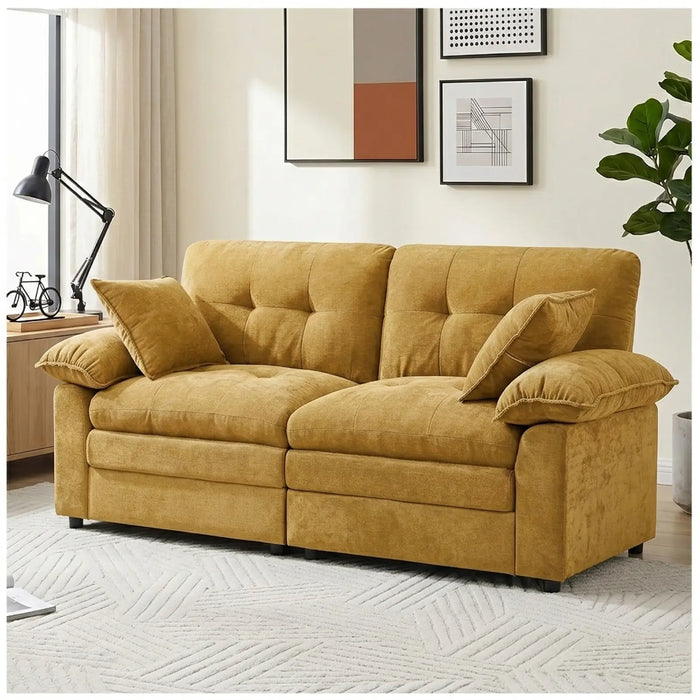 Modern Deep-Seating 2-Seater Sofa for Everyday Living Room Comfort