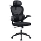 Ergonomic Mesh Office Chair High Back Desk Chair with Adjustable Headrest & Lumbar Support, Flip-Up Armrests