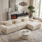 126in Sectional Boneless Couch L Shaped Convertible Modular Sofa No Assembly