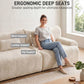 126in Sectional Boneless Couch L Shaped Convertible Modular Sofa No Assembly