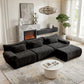 126in Sectional Boneless Couch L Shaped Convertible Modular Sofa No Assembly