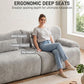 126in Sectional Boneless Couch L Shaped Convertible Modular Sofa No Assembly