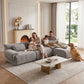 126in Sectional Boneless Couch L Shaped Convertible Modular Sofa No Assembly