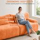 126in Sectional Boneless Couch L Shaped Convertible Modular Sofa No Assembly