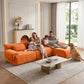 126in Sectional Boneless Couch L Shaped Convertible Modular Sofa No Assembly