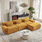 126in Sectional Boneless Couch L Shaped Convertible Modular Sofa No Assembly