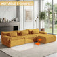 126in Sectional Boneless Couch L Shaped Convertible Modular Sofa No Assembly