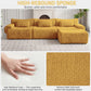 126in Sectional Boneless Couch L Shaped Convertible Modular Sofa No Assembly