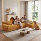 126in Sectional Boneless Couch L Shaped Convertible Modular Sofa No Assembly