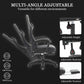 reclining gaming chair premium metal base, gaming chair full features black