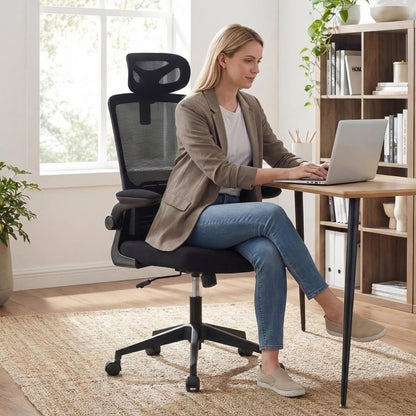mesh office chair home office bright, ergonomic mesh chair for long hours work