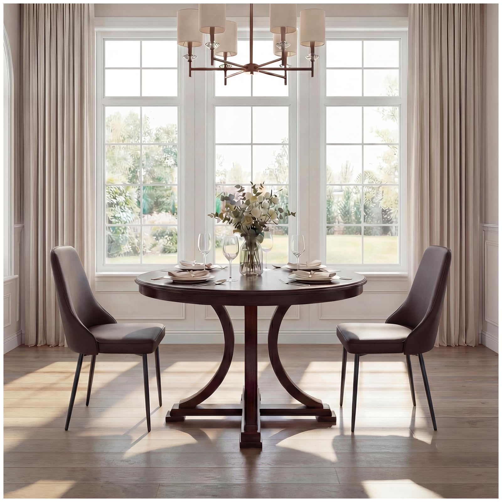 dining chair for round table, gray dining chair for dining room kitchen