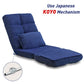 navy blue floor chair adjustable back support, blue lazy floor sofa chair adults