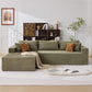 oversized L-shaped sectional sofa living room, corduroy sectional sofa with chaise lounge